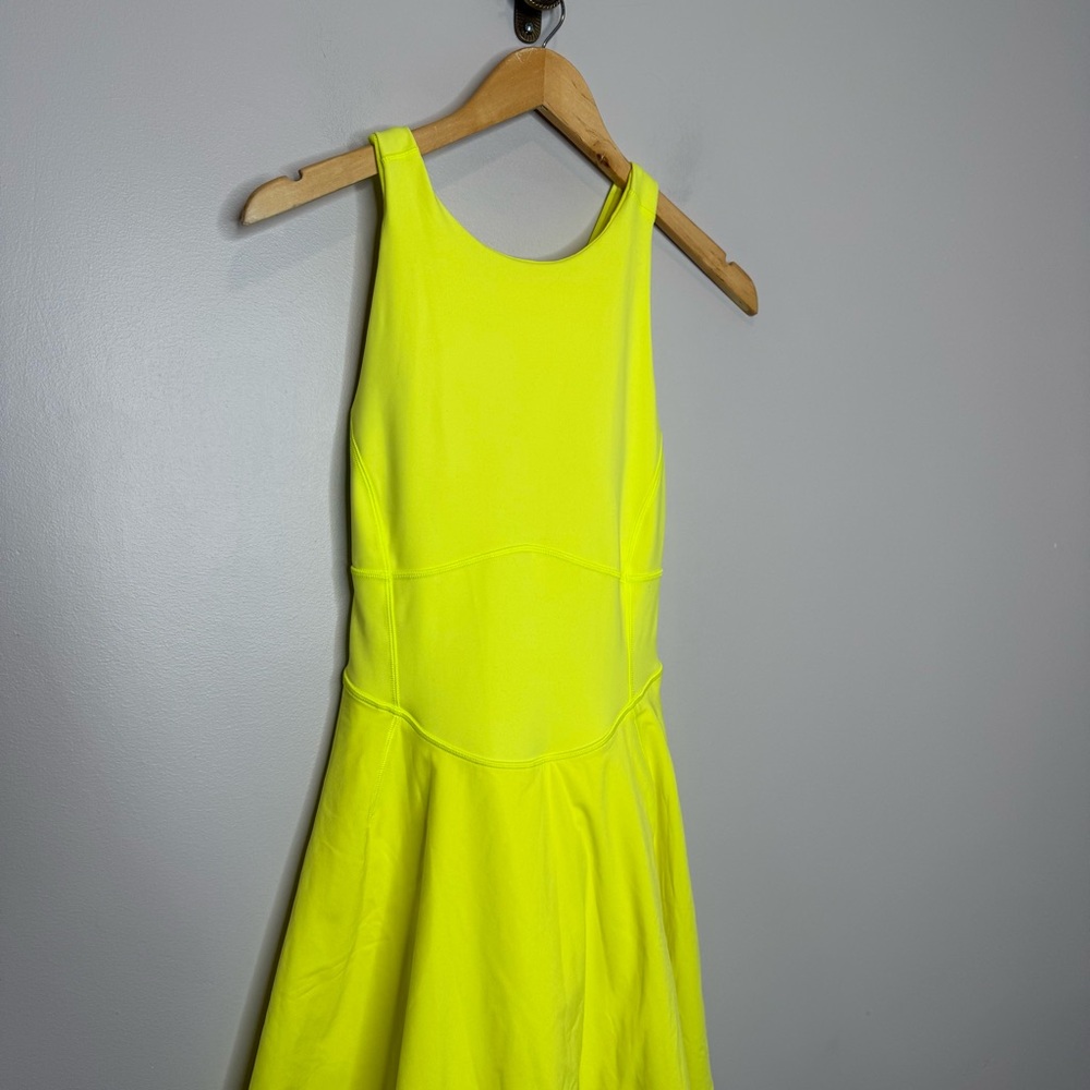LULULEMON Court Crush Dress in Electric Lemon 6 - Picture 9 of 16